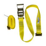 E Track Ratchet Tie Down Assembly 50mm x 4.5m x 750kg LC